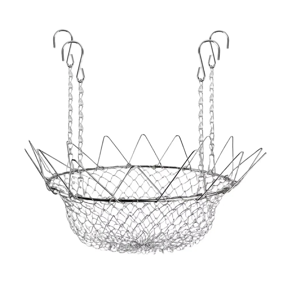 rehausseurs pots fleurs jardinières acier inoxydable chaînes antirouille balcon modernes suspendus