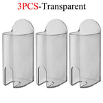 porte brosses dents blanc transparent adhésif moderne minimaliste