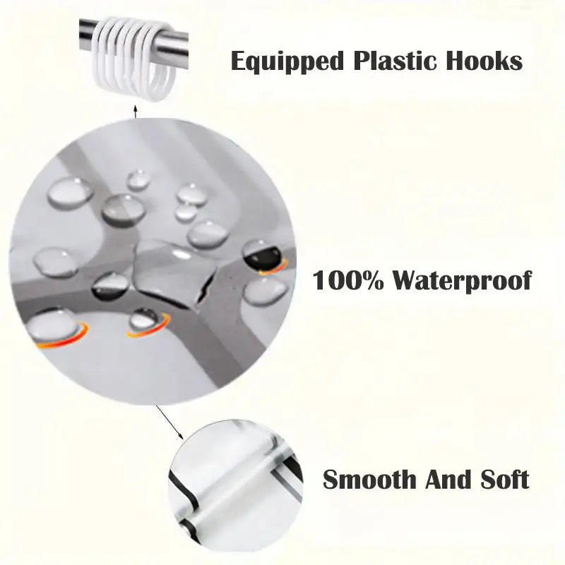 rideau douche moderne géométrique étoiles mer coquillages motifs colorés opaques légèrement transparents