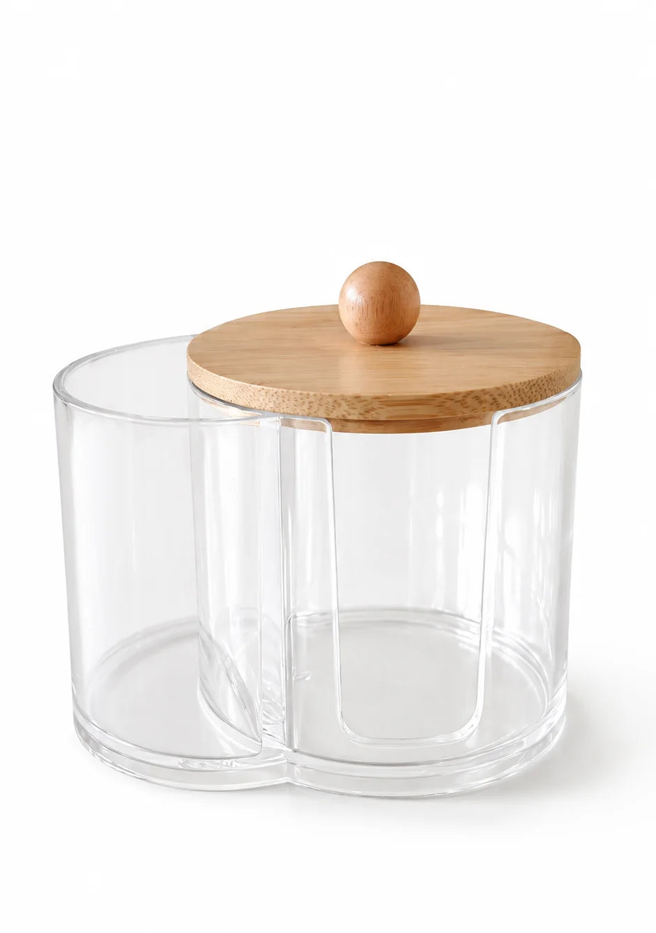 boîte rangement transparent coton tige acrylique moderne minimaliste rechargeable articles divers