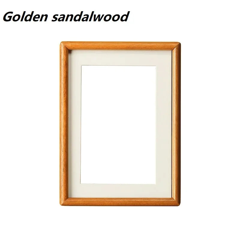 cadre photo bois naturel classique marron clair texture bois fenêtre photo minimaliste deco intérieure