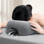 oreiller ergonomique mousse mémoire forme coussin cervical massage lit repos confort texture douce gris