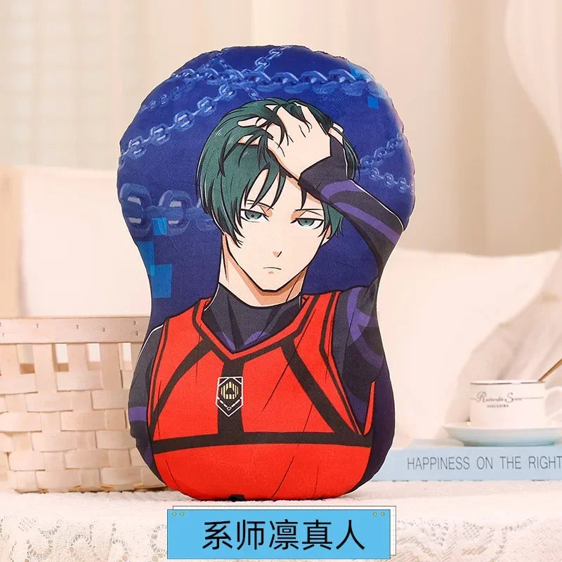 coussin anime personnages football ballons peluche lavable adulte oblong itoshi seishiro meguru