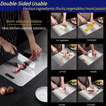 planche découper acier inoxydable lisse moderne poignées intégrées argenté utilitaire double face qualité alimentaire