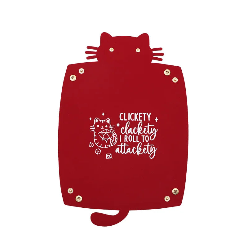 porte clés bijoux clés cosmétiques chat moderne rouge noir bleu textes dorés portable domestique