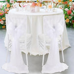 nappes tulle transparentes tables événements mariage anniversaire assiettes couverts