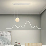 lampe suspendue moderne or blanc minimaliste éclairage salon chambre installer autonomement