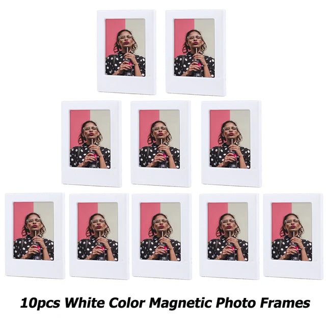 cadres photo magnétiques bleu clair rose noir blanc vert orange gris jaune modernes minimalistes