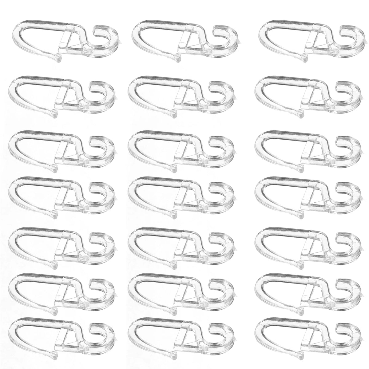 crochet douche transparent moderne plastique rideau fixations accessoire décoration maison