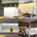 ruban led flexible adhésif blanc contrôleur tactile prise usb éclairage chambre moderne minimaliste