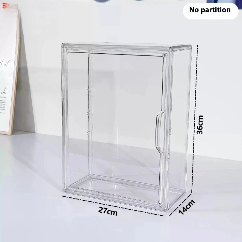 boîtes rangement transparentes réutilisables modernes niveaux organisation jouets cosmétiques plastique résine
