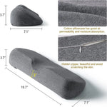 coussin sommeil cervical gris ergonomique mousse mémoire forme massage cou confort doux relaxation nocturne