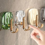 porte serviettes adhésifs moderne vert transparent beige reflets élégants auto colle sans perçage haute