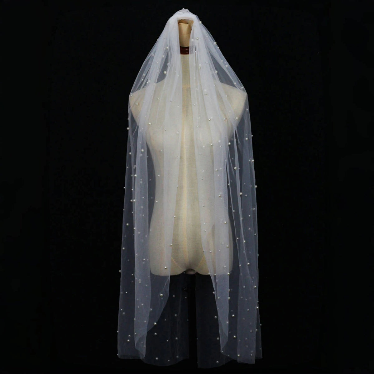 voile mariée blanc élégant classique transparent prom mariage festive romantique