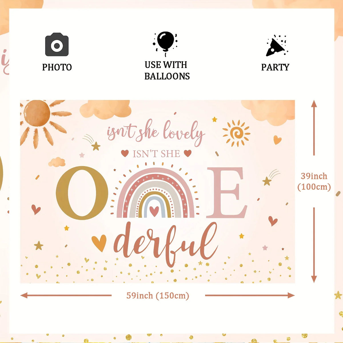 Décoration pour baby shower avec motifs imprimés
