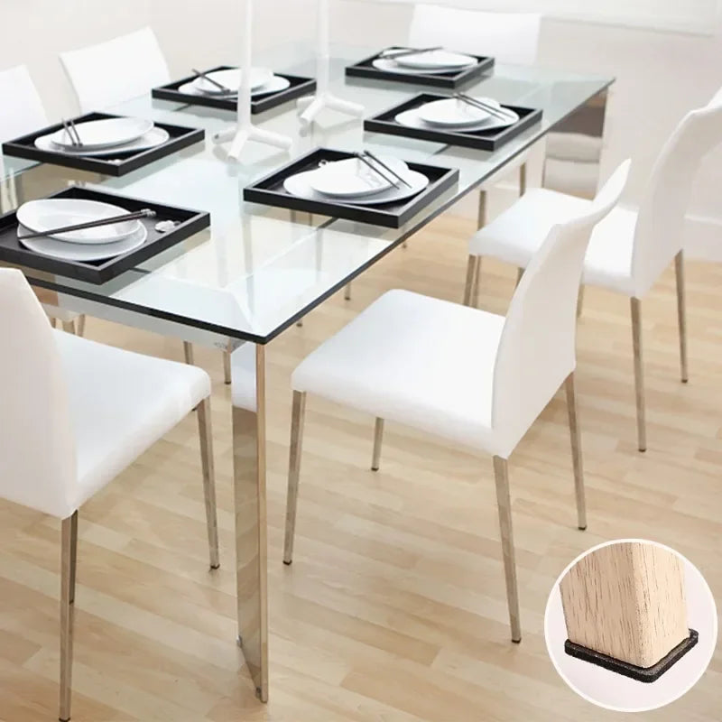 protections meubles feutre adhésives rondes carrées pieds chaise table