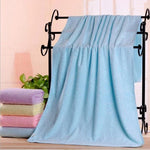 serviette bain ours animaux polyester coton violet jaune rose bleu doux confortable opacité dobby