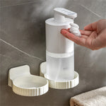 porte brosse dents distributeur savon liquide adhésif moderne blanc vert doré transparent