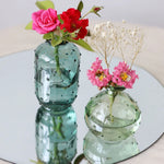 vases transparents modernes artificielles couleurs variées décoration intérieure minimaliste