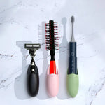porte outils adhésifs modernes vert rose gris noir pointillés cuisine salle bains