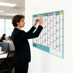 calendrier mural blanc moderne 2026 mensuel accueil organisation dates numéros jours