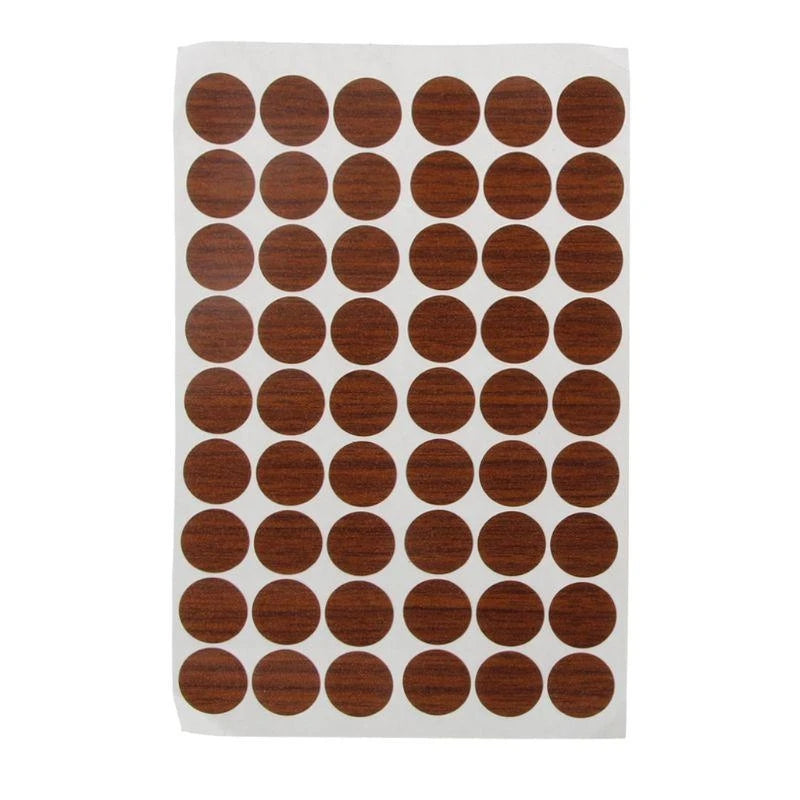 autocollants imitation bois marron beige noir protégeant vis simples anti rustine uv 54pcs