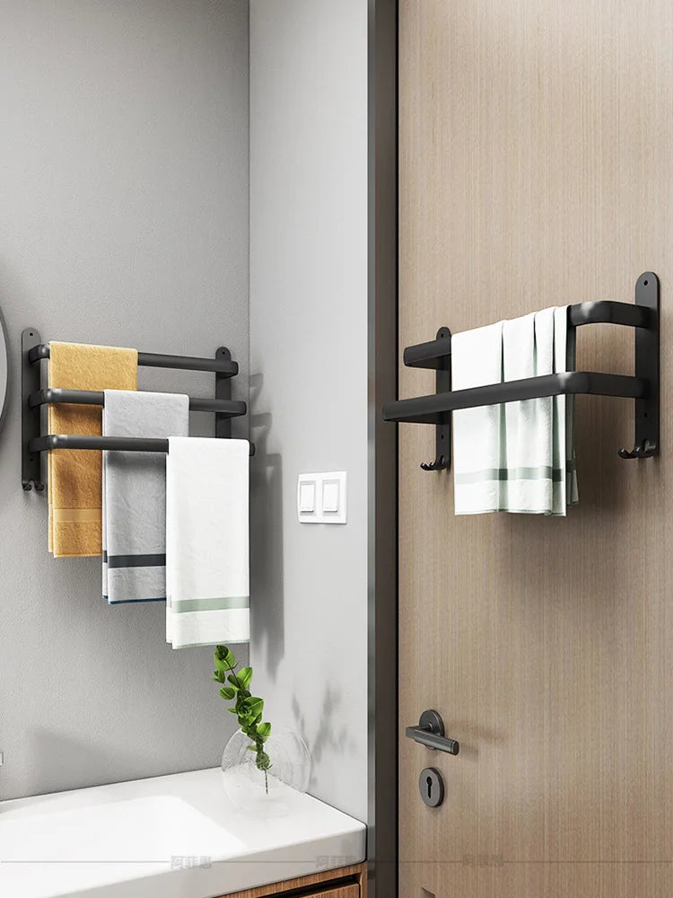 porte serviettes mural noir anti rust porte serviettes bain organisateur salle bain moderne