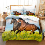 Parure de lit chevaux personnalisable Ombre Interieur