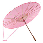 parapluie traditionnel artisanal japonais fleurs feuilles peintes main poignée bois rouge orange bleu violet