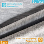 couverture rafraichissante double couche rayures horizontales toucher frais absorption thermique été portable moderne adultes