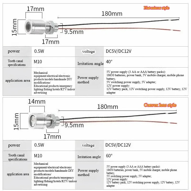 projecteur led argenté moderne 15mm 5w 12v ip20 blanc chaleureux