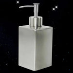 distributeur savon liquide acier inoxydable 350ml moderne argente pompe