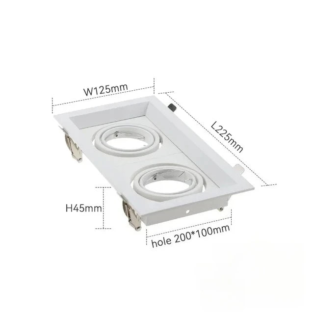 Spot LED moderne noir blanc réglable angle 30° salon chambre cuisine