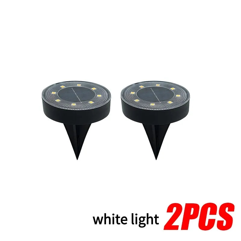 lumière solaire encastrée moderne noire ip68 led blanche facile jardin urgence