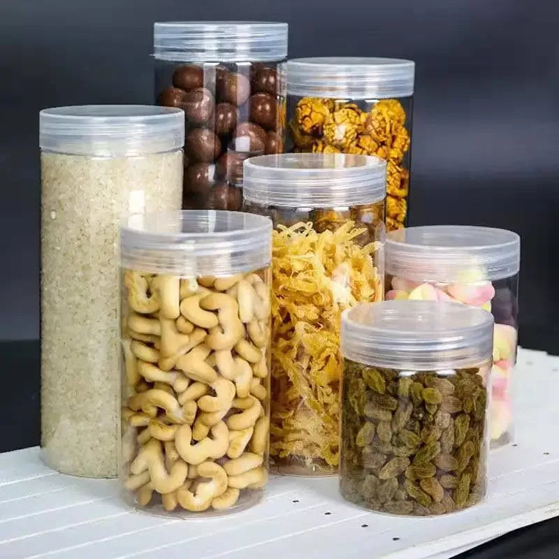 pots conservation hermétiques bouchons spirales support bambou moderne qualité alimentaire respectueux environnement transparents