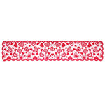 nappe dentelle rouge coeurs semi transparent saint valentin mariage anniversaire décoration festive table romantique