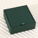 boîte bijoux cuir pu moderne rose clair vert foncé élégante toile lin multifonctionnelle portable