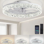 ventilateur intelligent led rvb vitesses ciel étoilé moderne télécommande app mobile