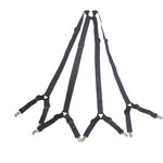 bretelles lit clips support drap noir gris fixations métal triangles ajustables adultes