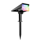 projecteur solaire extérieur ip65 étanche led moderne noir vert adjustable brightness