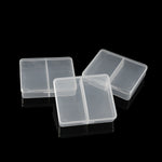 boîtes rangement bijoux transparentes compartiments réglables clips fermeture pratique simple