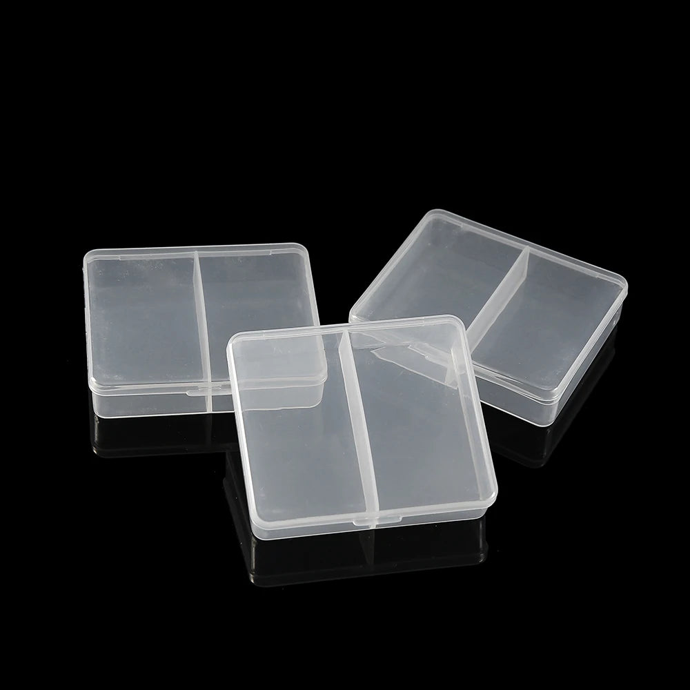 boîtes rangement bijoux transparentes compartiments réglables clips fermeture pratique simple