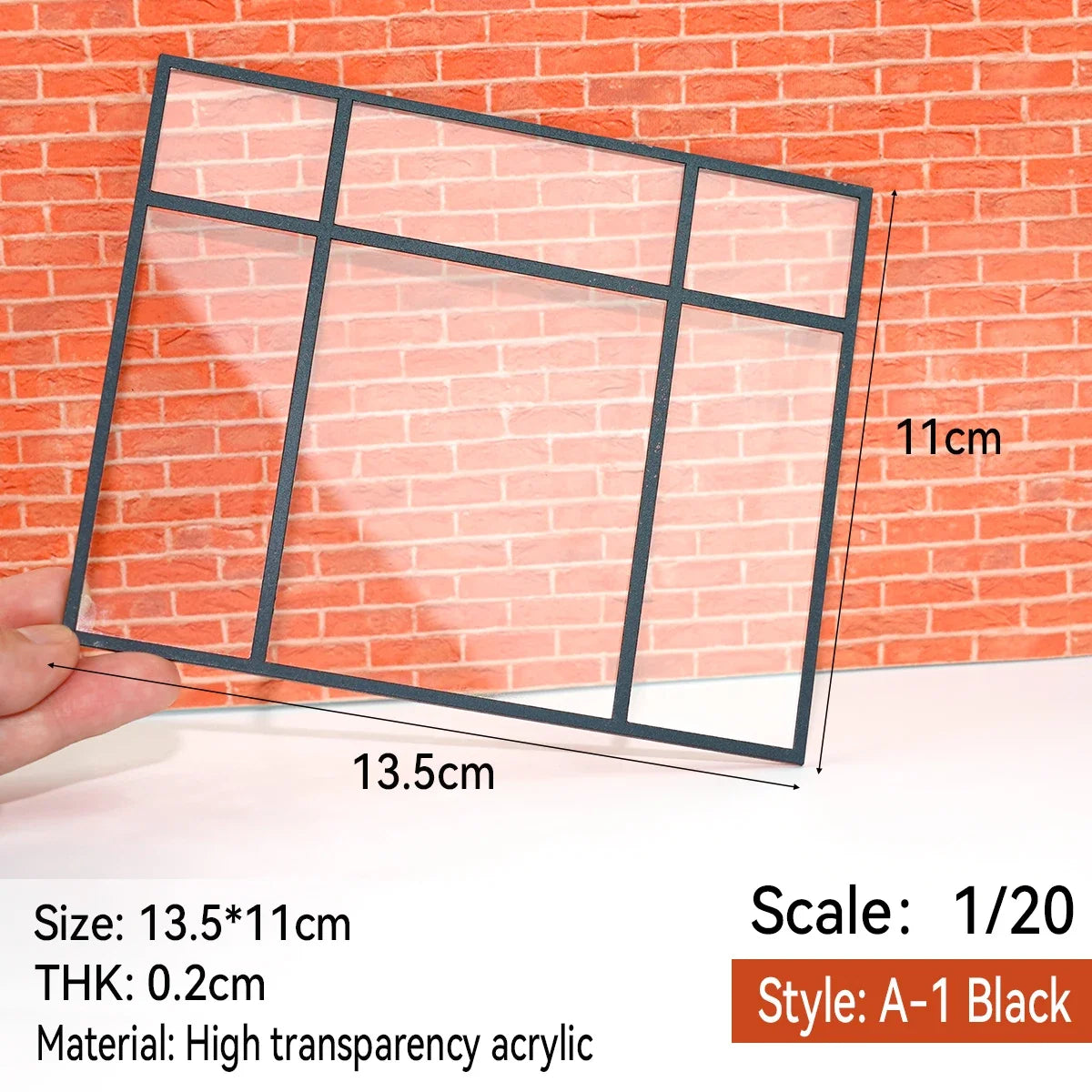 fenêtres transparentes acrylique sections architecturales dioramas construction bâtiments matériaux décoration maison DIY