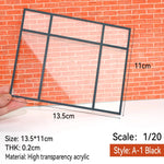 fenêtres transparentes acrylique sections architecturales dioramas construction bâtiments matériaux décoration maison DIY
