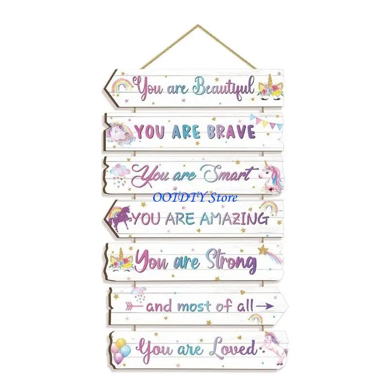 décoration murale plaquettes bois textes inspirants dinosaures papillons étoiles enfants