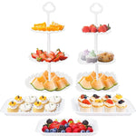 support desserts tour dentelle blanc classique macarons gâteaux fruits assiettes