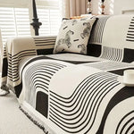 housses canapé polyestère moderne beige gris noir géométriques four seasons