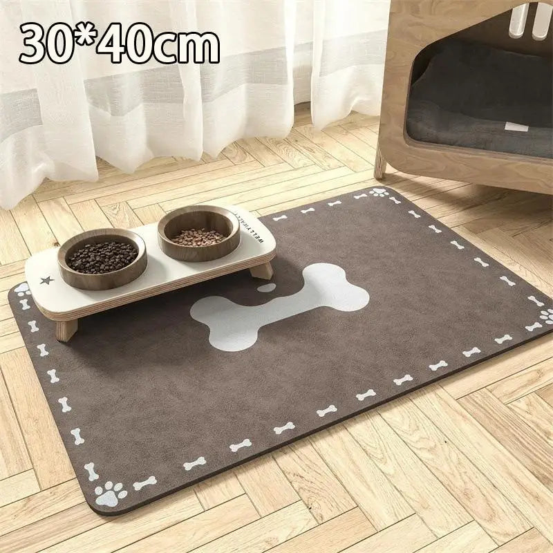 tapis animal motif os blanc texture douce moderne gris clair gris foncé absorbant rapide