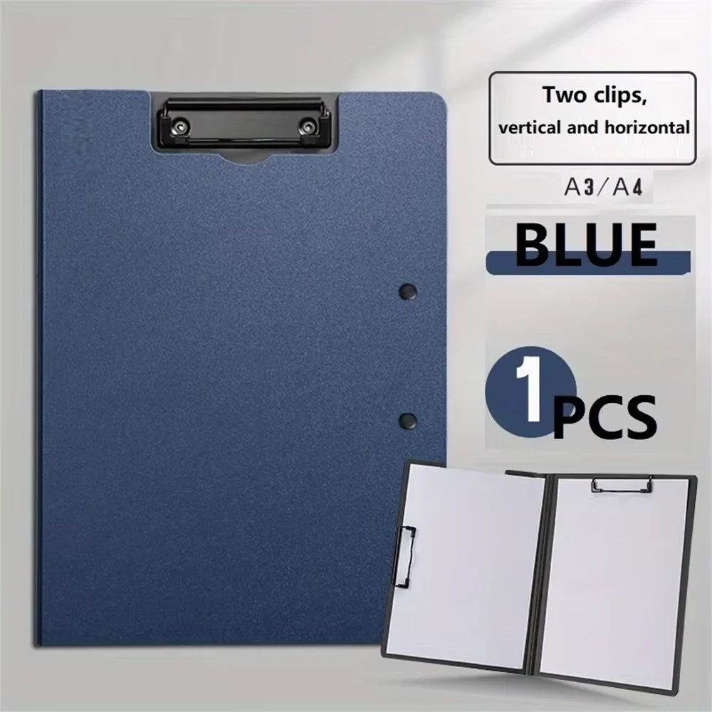 porte documents A4 noir moderne clips matériau pp métal