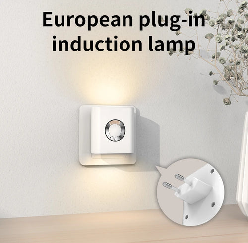 veilleuse nuit lampe murale blanc moderne minimaliste euro plug led